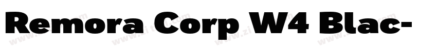 Remora Corp W4 Blac字体转换